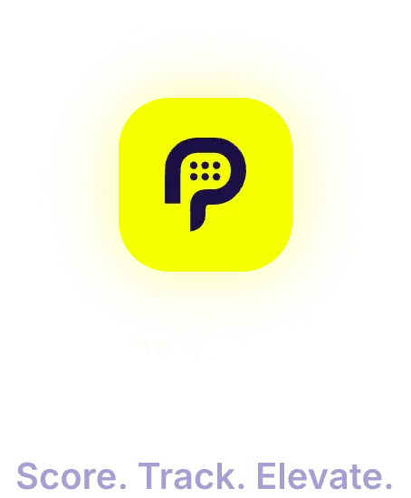 The PadlBoard app icon above the line “Score. Track. Elevate.”
